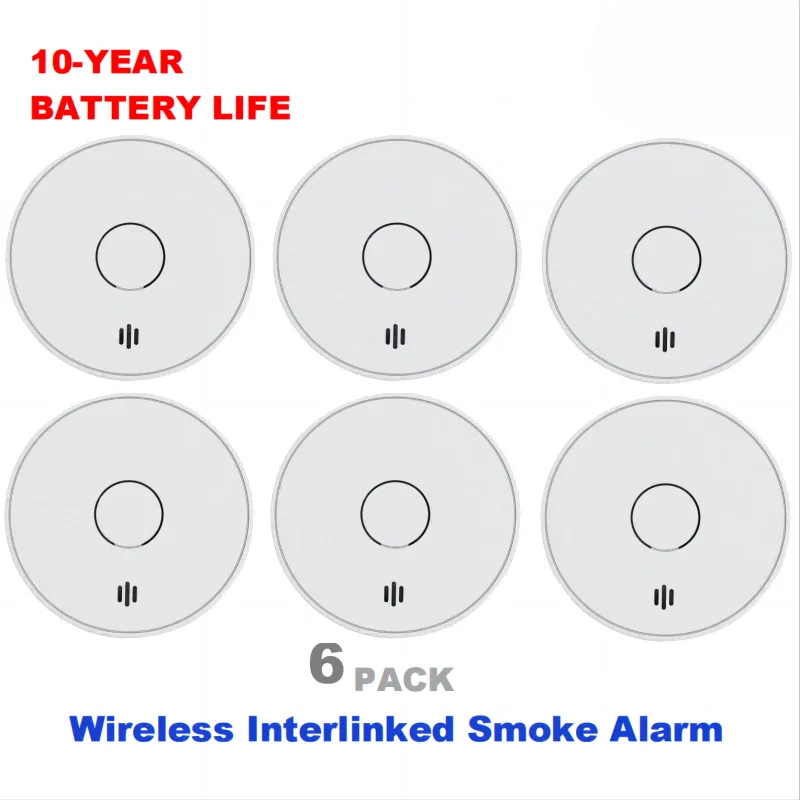 Smoke Detector Interconnected - 무선 연동형 화재 경보기 10년 배터리