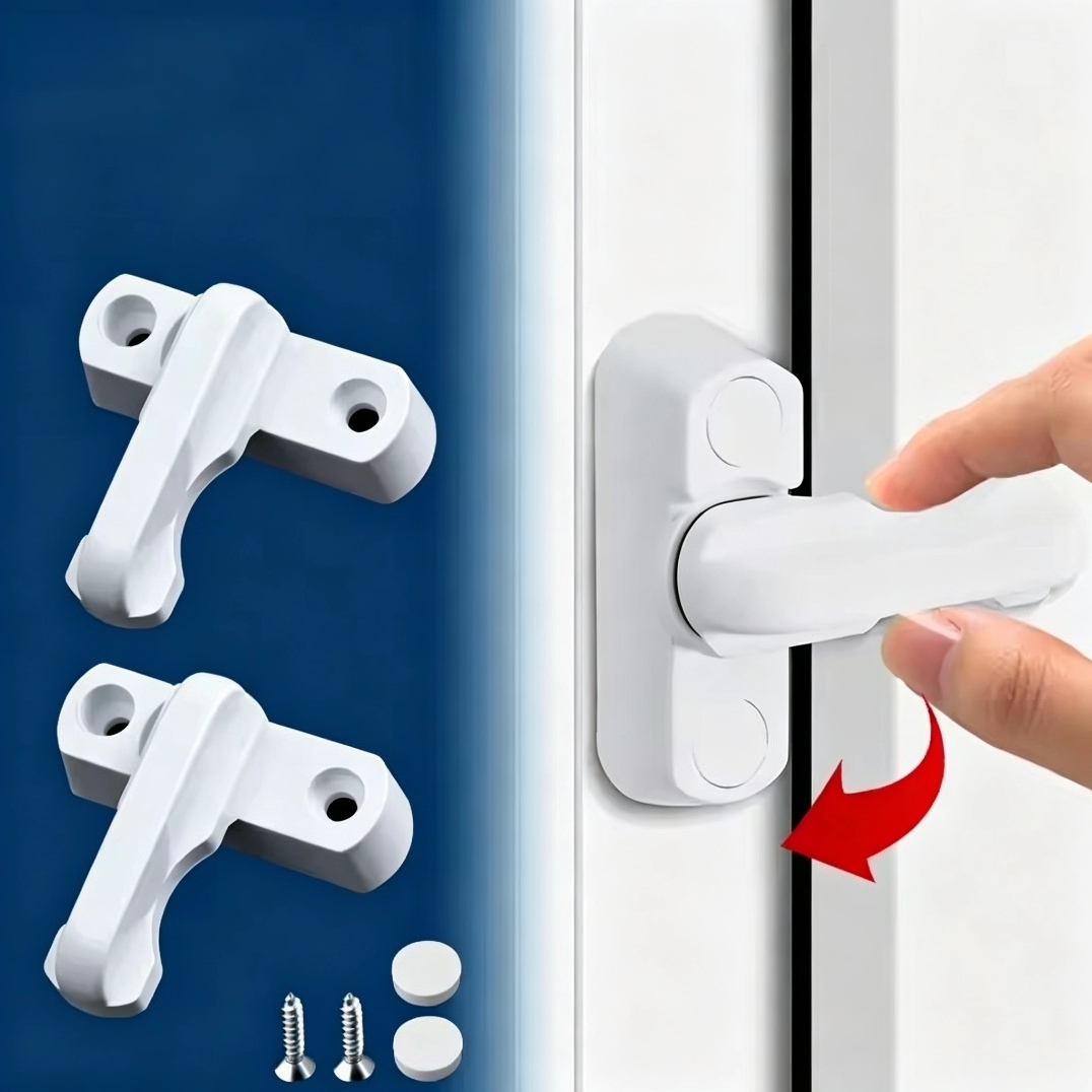 Window Lock Bar - 홈 발코니 실용적인 교체용 보안창문 잠금장치,