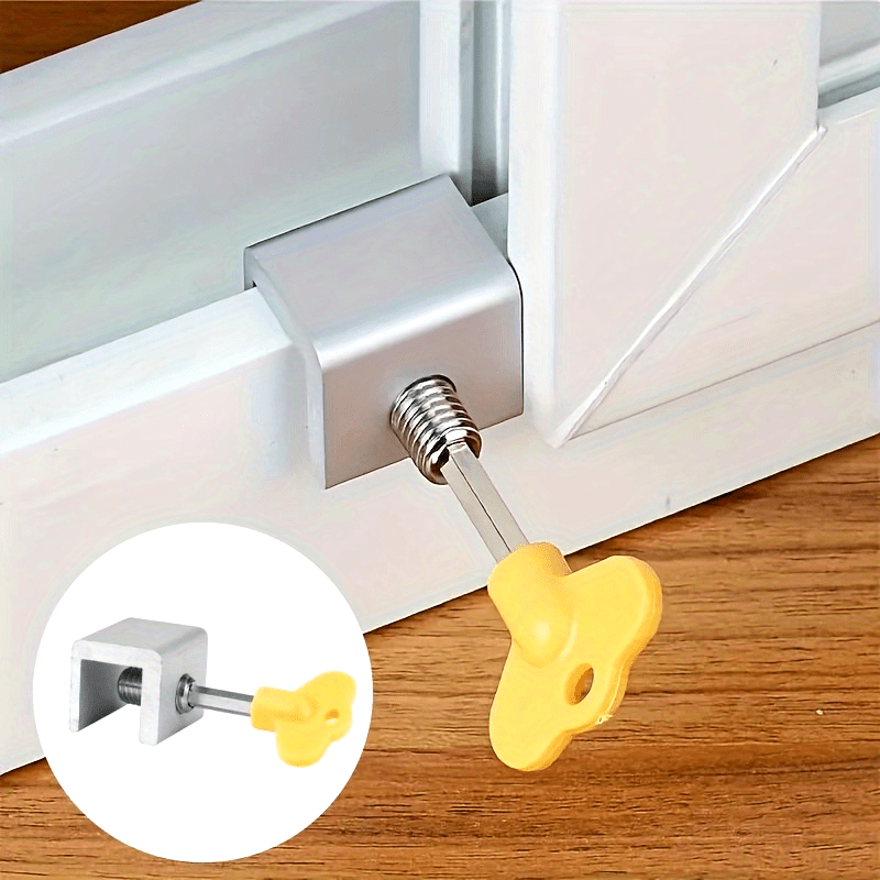 Window Lock Bar - 3세트의 도어 및 창문 제한 클램프,
