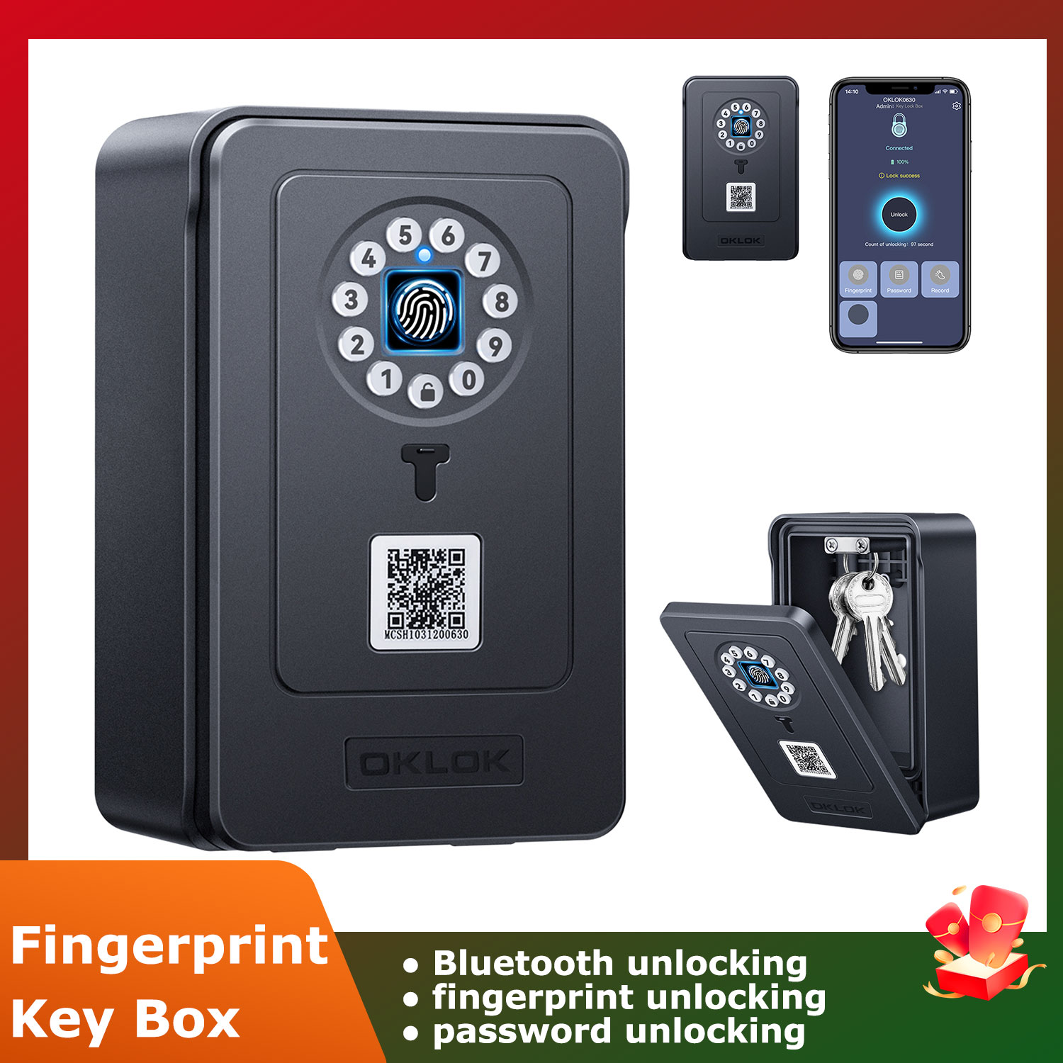 무선 스마트 잠금 상자 블루투스 보관함 벽걸이형 보안  - Lockbox Key Secure 리뷰 및 가격