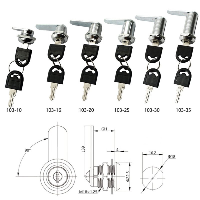 캠 잠금 보안 잠금 16-40mm 캐비닛 캠 잠금 도어 - Lockbox Key Secure 리뷰 및 가격