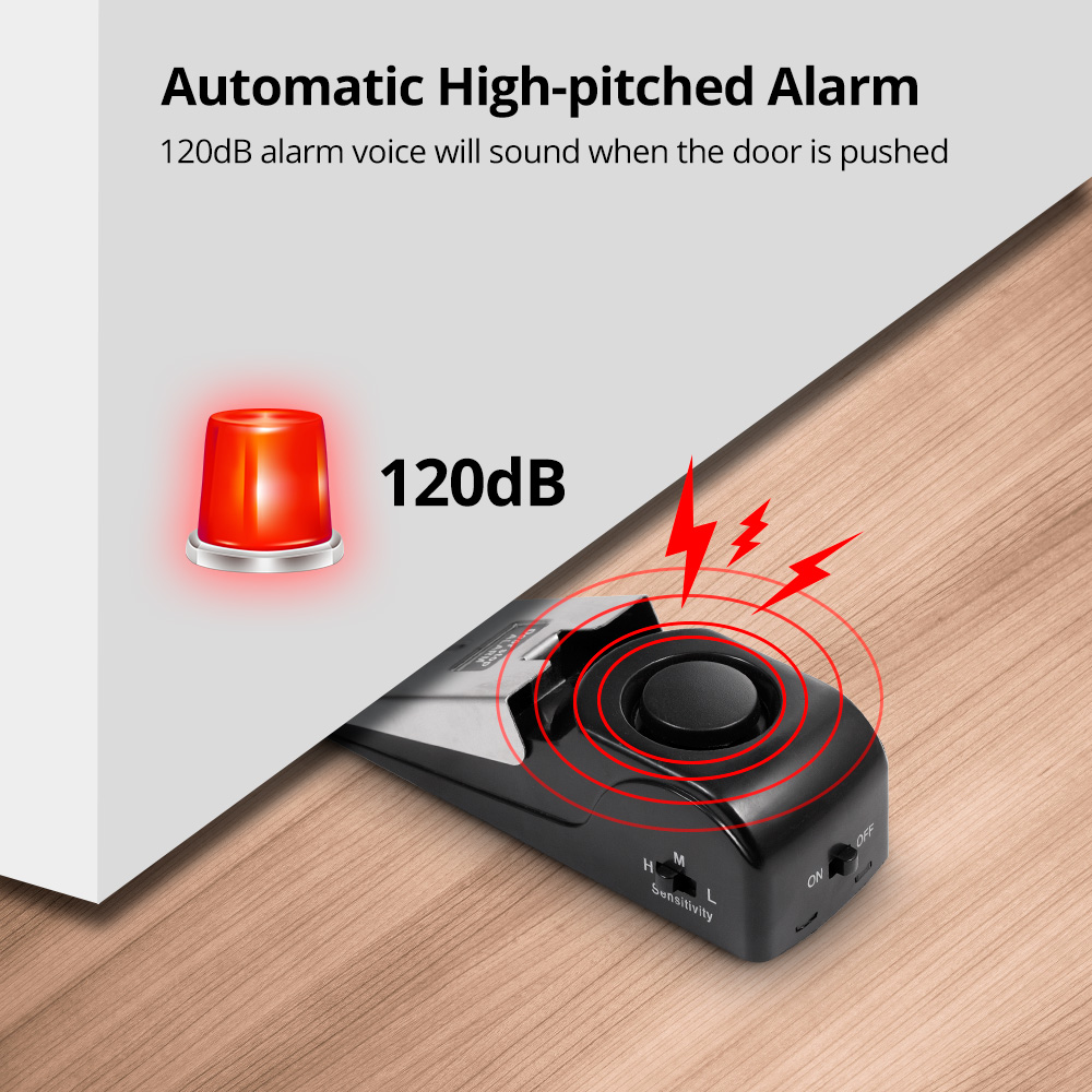 무선 도난 방지 도어 스톱 알람 125dB 고데시벨 압 - Door Stop Alarm 리뷰 및 가격