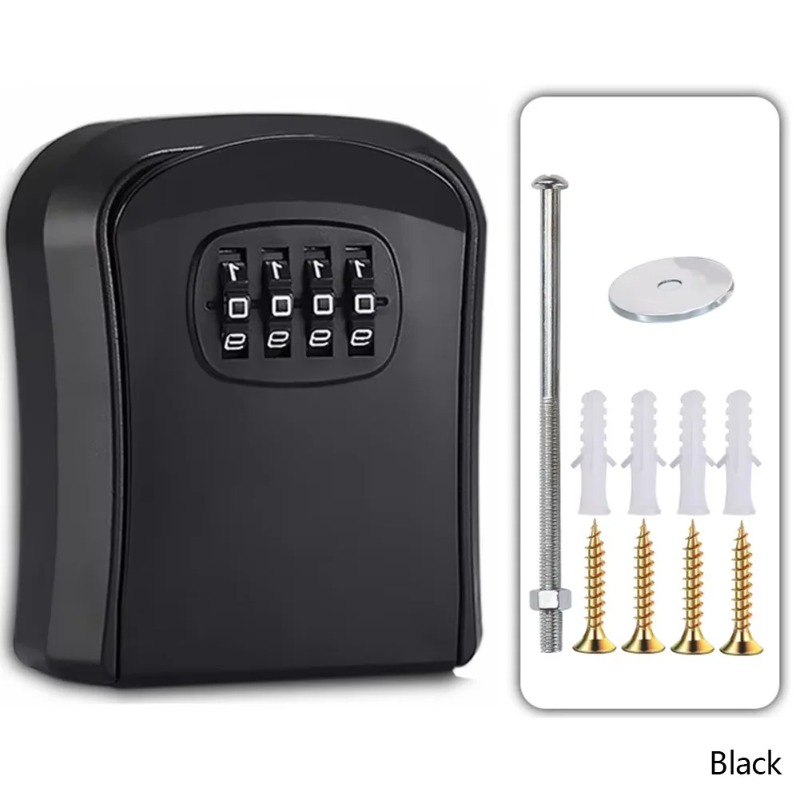 벽걸이형 키 잠금함 4자리 조합 보안 잠금장치, 방수  - Lockbox Key Secure 리뷰 및 가격